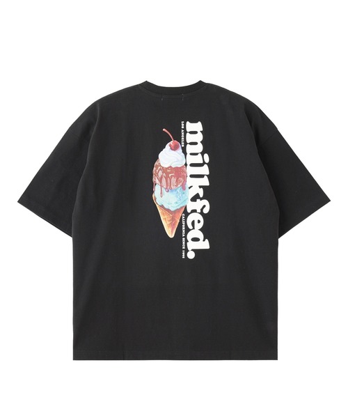 MILKFED.（ミルクフェド） tシャツ ICE CREAM WIDE S/S TEE レディース