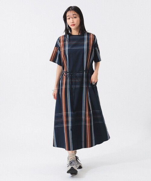 ビームスボーイ★ビッグタータンボートネックワンピース　o2504 BEAMS BOY（ビームスボーイ）の「BEAMS BOY / ビッグタータン