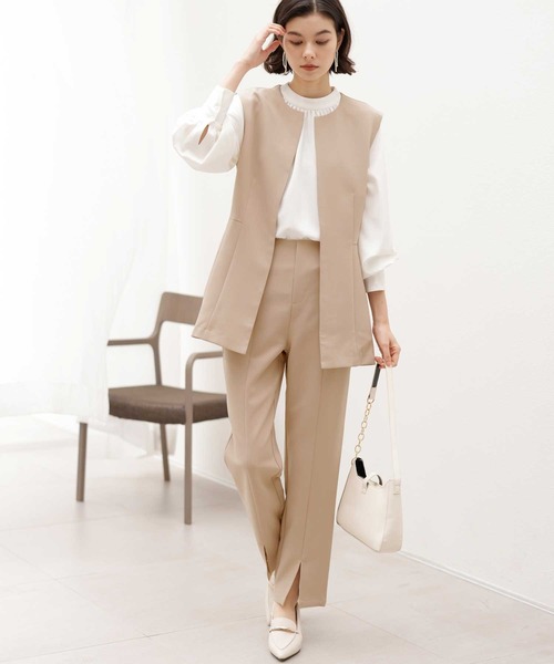 GeeRA（ジーラ） セットアップ 「オケージョン対応」ペプラムジレ