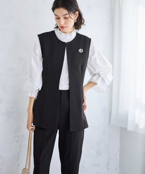 GeeRA（ジーラ） セットアップ 「オケージョン対応」ペプラムジレ