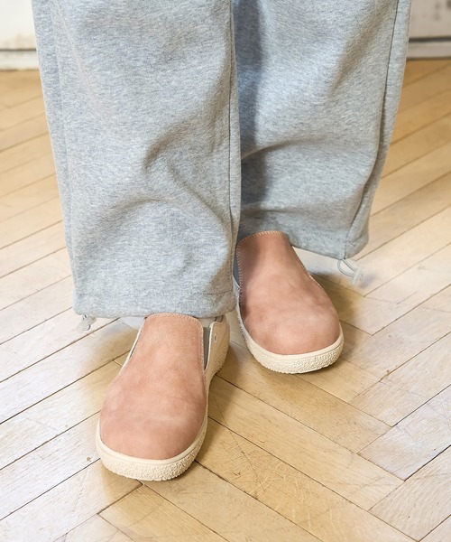 ももこ ② moz（モズ） スリッポン 2way ワンポイントロゴ サイドゴアスリッポン