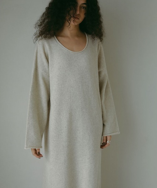 ETRE TOKYO（エトレトウキョウ） ワンピース ラウンドネックウール