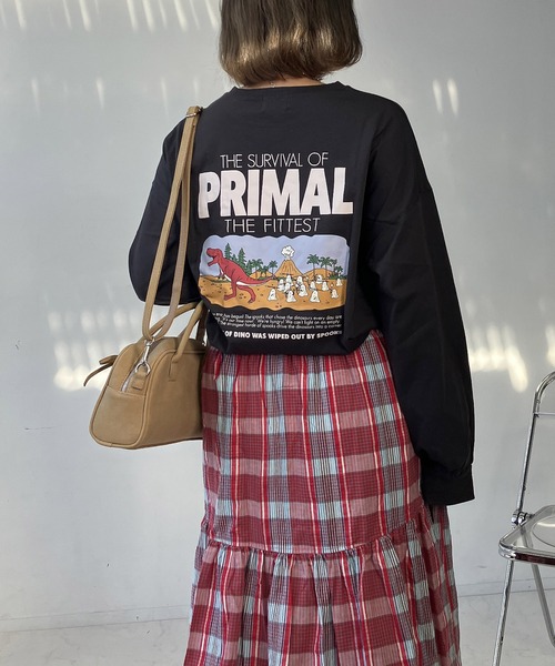 AS KNOW AS（アズノゥアズ） tシャツ ○おばけプリントと刺繍ロンT