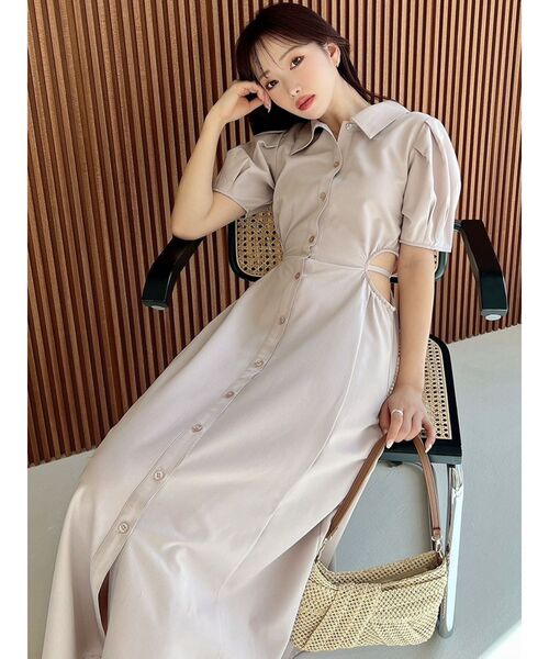 RESEXXY（リゼクシー） ワンピース ウエストオープンシャツワンピース