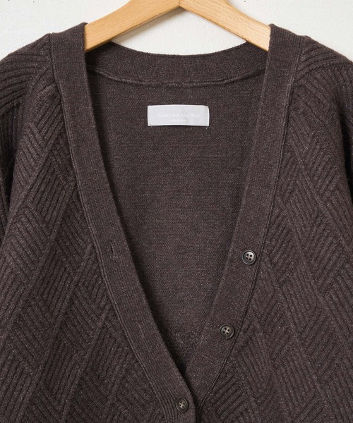「Audrey and John Wad」 ニットカーディガン FREE ダークブラウン レディース_画像5