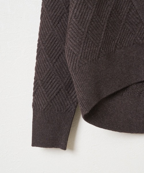 「Audrey and John Wad」 ニットカーディガン FREE ダークブラウン レディース_画像6