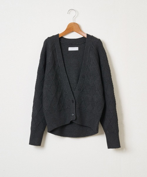 「Audrey and John Wad」 ニットカーディガン FREE ダークブラウン レディース_画像9