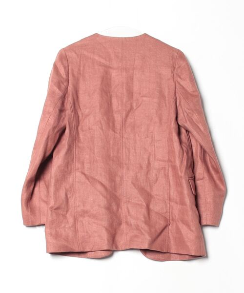 Spick & Span ノーカラージャケット 38 Spick and Span ノーカラージャケット ネイビー38（デニムノー