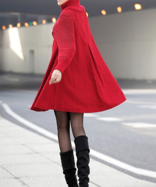 「deux amour」 コート MEDIUM ブラック レディース_画像3