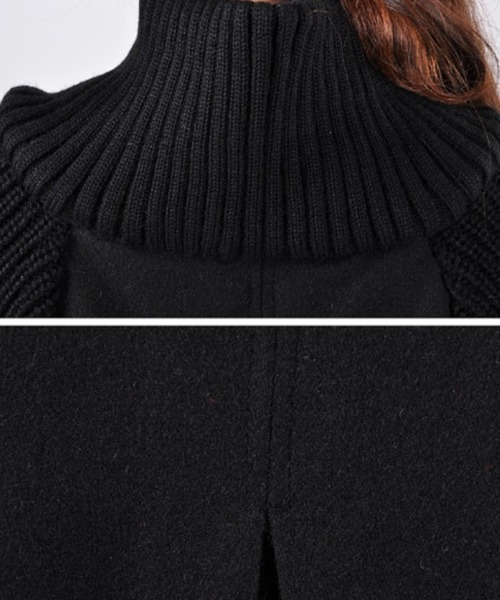 「deux amour」 コート MEDIUM ブラック レディース_画像8