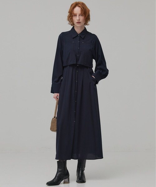 PUBLIC TOKYO（パブリックトウキョウ） シャツワンピース スイッチ