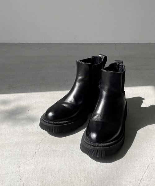 「CANAL JEAN」 ショートブーツ 23.5 ブラック レディース_画像3