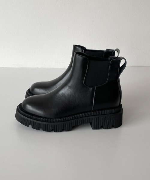 「CANAL JEAN」 ショートブーツ 23.5 ブラック レディース_画像5