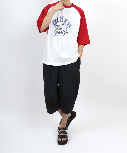 ANPAS（アンパス） tシャツ Graphic Print Raglan Sleeve＆Ringer Tee