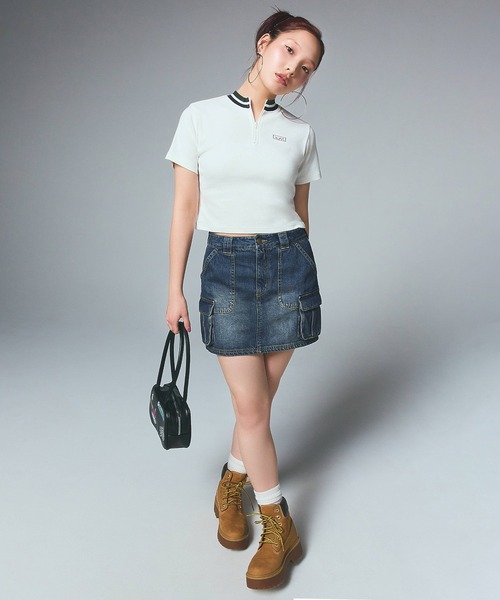 X-girl 2wayカーゴスカート X-girl（エックスガール）の「2WAY CARGO PANTS（カーゴパンツ）」 - WEAR