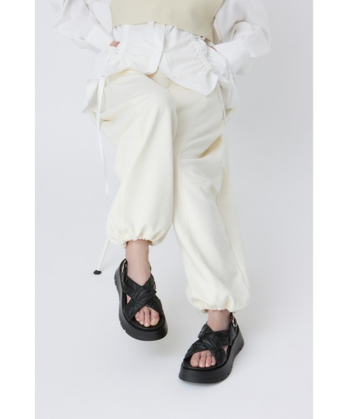 STACCATO サンダル クロスベッセルサンダル レディース