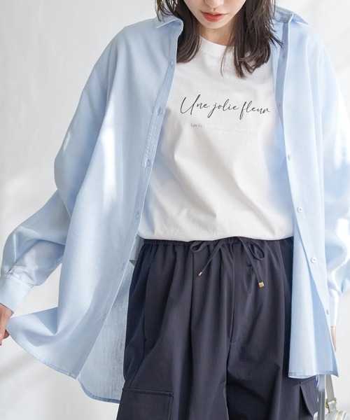 新品タグ付き フレンチ刺繍Vブラウス niko and…（ニコアンド） ブラウス シャツ インド刺繍Vネックブラウス