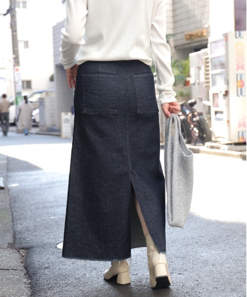 SOMETHING デニムスカート 「SOMETHING」ベイカースカート : ZOZOTOWN