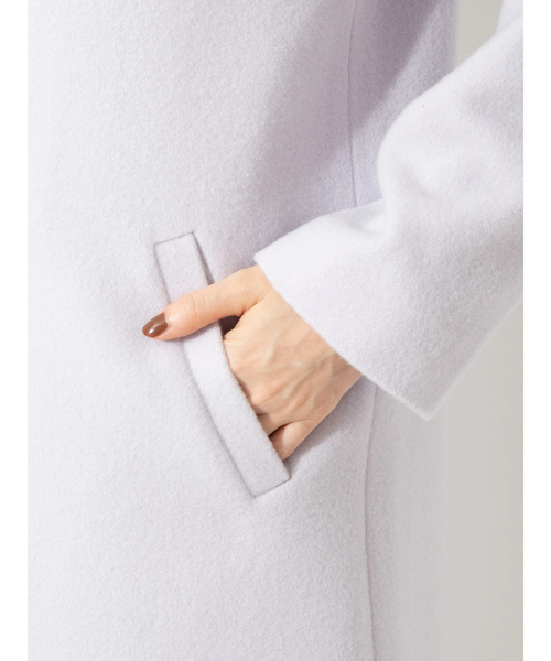 「BE RADIANCE」 ノーカラーコート FREE ベージュ レディース_画像5