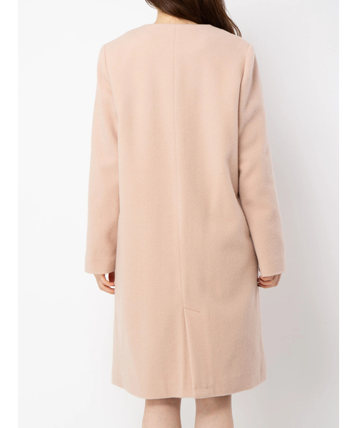 「BE RADIANCE」 ノーカラーコート FREE ベージュ レディース_画像8