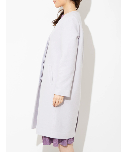 「BE RADIANCE」 ノーカラーコート FREE ベージュ レディース_画像9