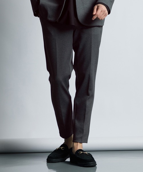 LANVIN en Bleu スラックス セットアップ ノータック イージー