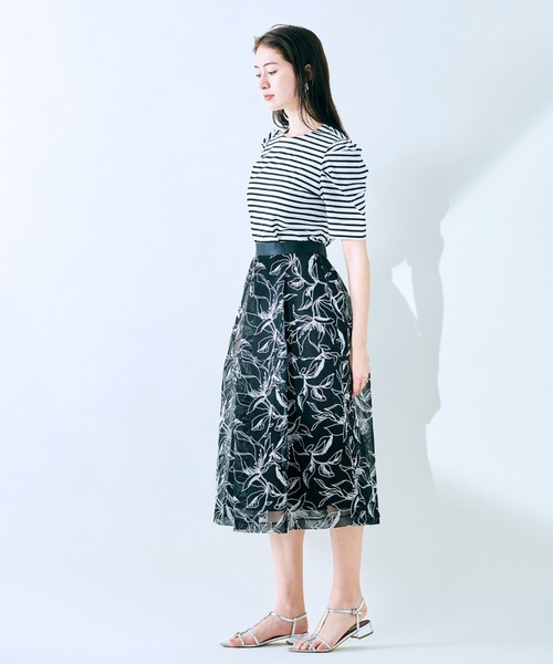 Audie a Muses（オーディア ミューズ） スカート 夏 メッシュフラワー