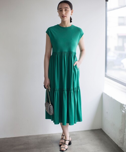 組曲（KUMIKYOKU） ワンピース サマージャージーティアード ワンピース