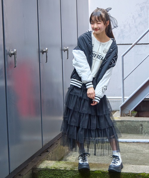everyone TOKYO スタジャン ブラック everyone TOKYO スタジャン ブラック