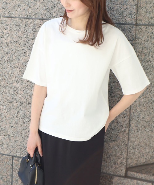 Pierrot（ピエロ） tシャツ 「骨格ナチュラルさんにオススメ」クルー