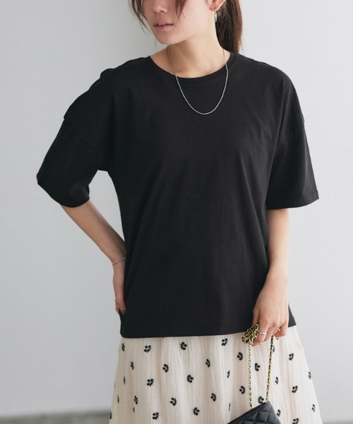 Pierrot（ピエロ） tシャツ 「骨格ナチュラルさんにオススメ」クルー