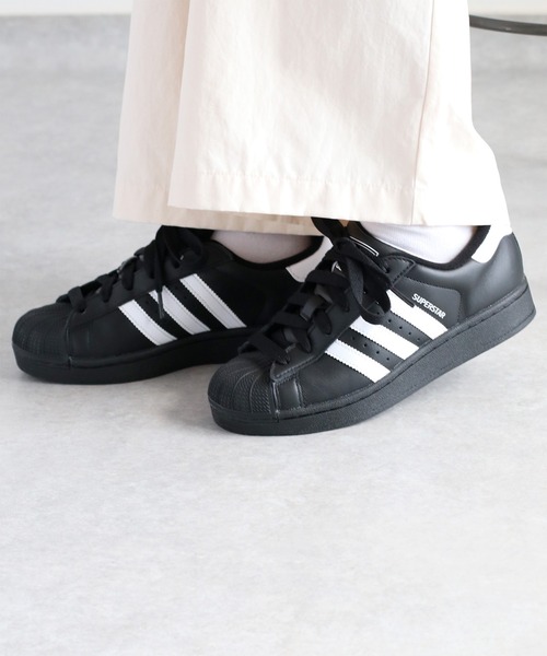 adidas スーパースター　リボン付き スニーカー 黒 AZUL BY MOUSSY | ADIDAS SUPER STAR (スニーカー ) |SHEL'TTER