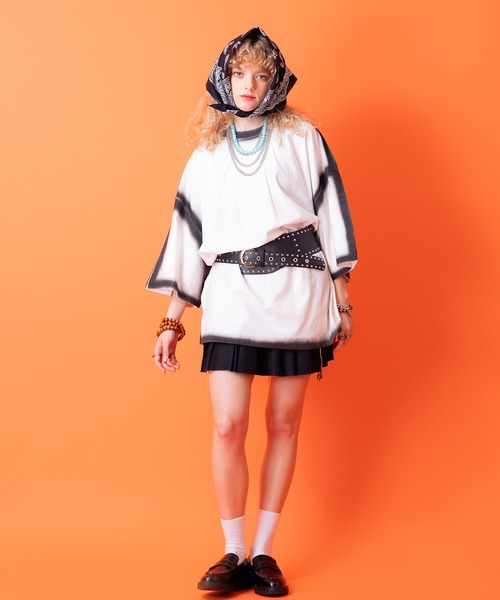 ベルト an meets zakka スーパーワイドボールスタッズ合成皮革
