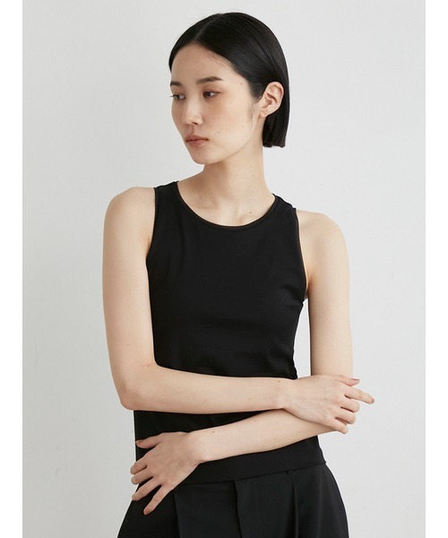 tシャツ シアーヘムカップインタンク レディース