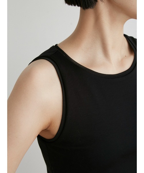 MIESROHE tシャツ シアーヘムカップインタンク レディース