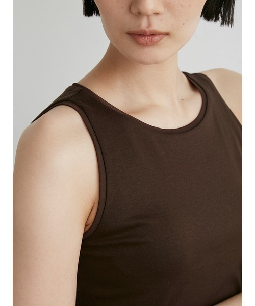 MIESROHE tシャツ シアーヘムカップインタンク レディース