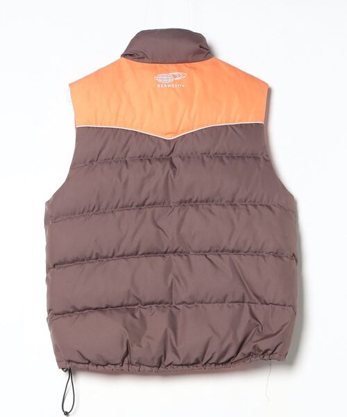 BEAMS ダウンベスト 38 デニム/ベージュ BEAMS ダウンベスト 38 デニム/ベージュ - メルカリ