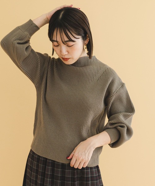 「ITEMS URBANRESEARCH」 長袖ニット FREE ブルー レディース_画像2