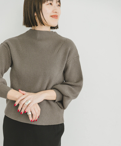 「ITEMS URBANRESEARCH」 長袖ニット FREE ブルー レディース_画像6