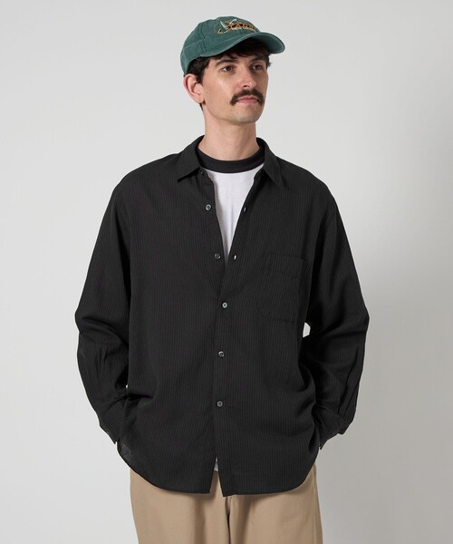 STEVEN ALAN シャツ 「Steven Alan」 CC ピケ ストライプ