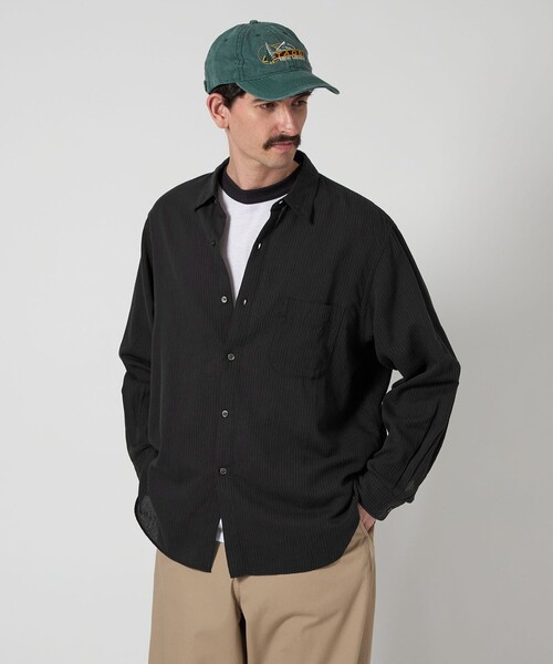 STEVEN ALAN シャツ 「Steven Alan」 CC ピケ ストライプ