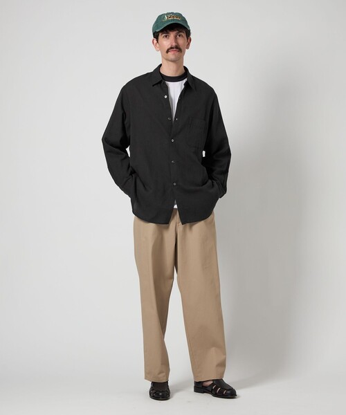 スティーブンアラン ピケストライプ シャツ 極美品 STEVEN ALAN シャツ 「Steven Alan」 CC ピケ ストライプ