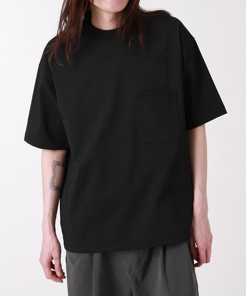 トップス DAIWA PIER39 TECH TEE POCKET CREW BLACK DAIWA PIER39 