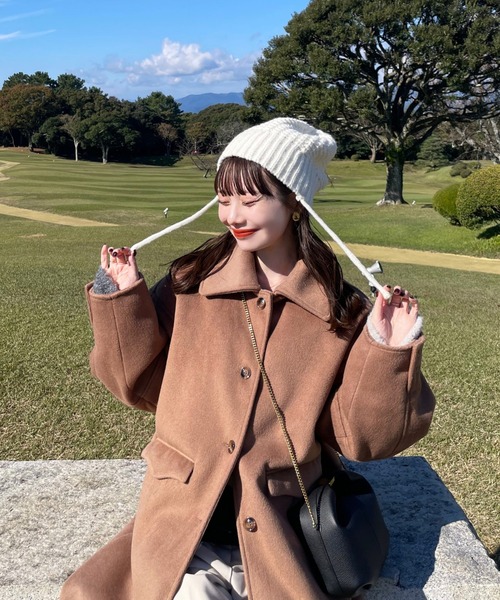 hinari コート 冬服 アウター 新品 hinari（ヒナリ） コート SMALL アイボリー レディース : ZOZOTOWN