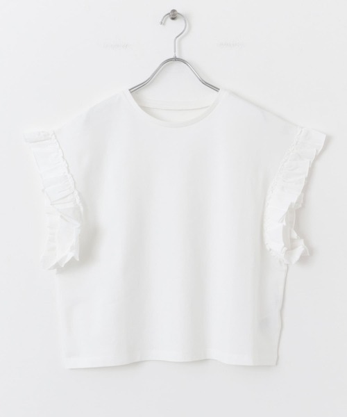 URBAN RESEARCH DOORS tシャツ フリルスリーブプルオーバー