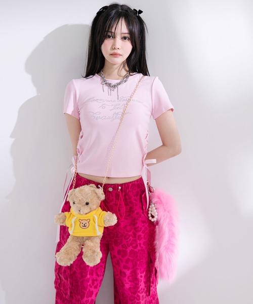 Diable baiser パンツ ピンクレオパードor迷彩ゆるギャルパンツ