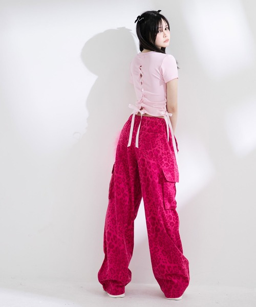 Diable baiser パンツ ピンクレオパードor迷彩ゆるギャルパンツ