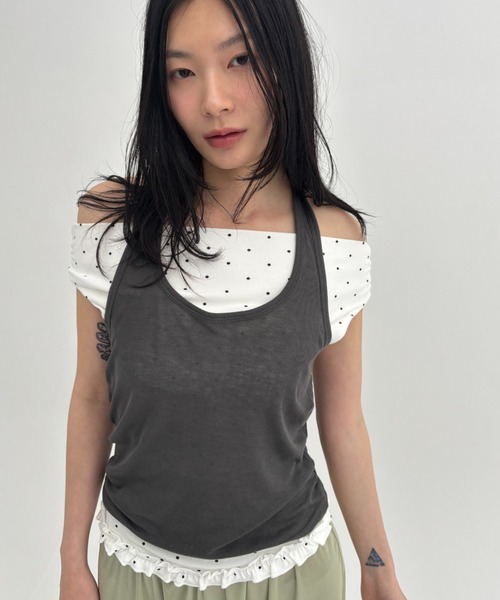 MARNI 美品　キャミ　ノースリーブ MARNI(マルニ) ノースリーブ・キャミソールワンピース