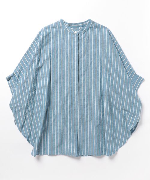 「conges payes ADIEU TRISTESSE」 半袖ブラウス 38 ブルー レディース