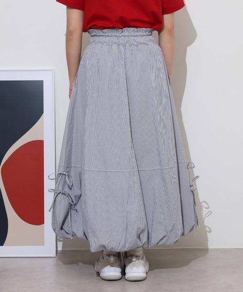 FUNALIVE スカート nohea ストライプバルーンスカート : ZOZOTOWN